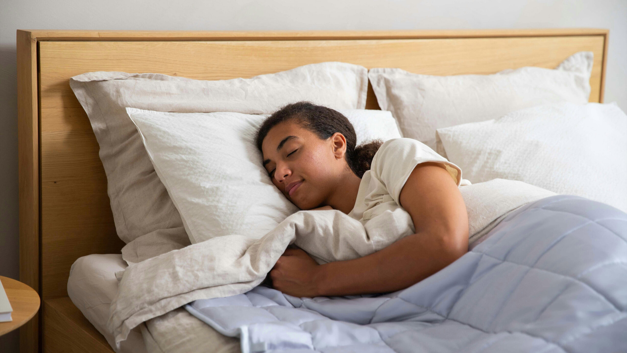 Peaceful sleep highlighting sativa vs indica differences in calming effects.